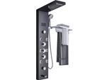 Pannello Doccia, Funzione Pioggia E Cascata, Luce Led Con Indicazione Della Temperatura, S8009 Nero