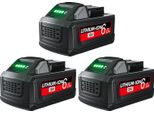 Batteria Di Ricambio, 18V, Capacità 6000Mah, 3Pack 6000Mah