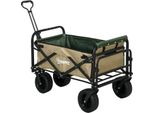 Carrello Di Carico Pieghevole, Portata 100 Kg, Materiale Oxford Resistente, Marrone