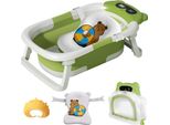 Bagnetto Per Bambini, Display Della Temperatura, Design Pieghevole, Tipo 3 Verde