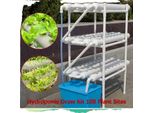 Sistema Di Coltivazione Idroponica, 108 Postazioni Per Piante, 3 Strati, Dimensioni 100×50×102 Cm, Lunghezza Tubo 1,2 M, Materiale PVC-U