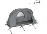 Tenda Da Campeggio, Set 4 In 1 Con Materasso E Sacco A Pelo, Grigio