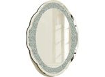 Specchio Da Parete, Design Decorativo Scintillante, Stile Contemporaneo, Argento, 60X80Cm
