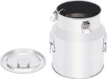 Caraffa Per Il Latte, Coperchio Ermetico In Silicone, Acciaio Inox Resistente, Argento
