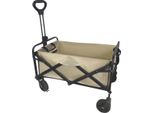 Carrello Trolley, Alta Capacità Di Carico, Design Pieghevole, Beige