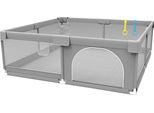 Parco Giochi, Tessuto Resistente, Facile Da Montare, Grigio Chiaro 1,8X2,0M