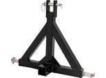 Gancio Di Traino, Struttura In Ferro Resistente, Si Adatta Agli Attacchi Standard Da 2", Nero"