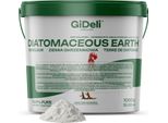 Gideli Terra Di Diatomee 1 Kg - Pura Polvere Di Diatomee Contro Gli Acari Degli Uccelli