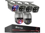 Sistema Di Sicurezza Cctv, Risoluzione 4K, Audio Bidirezionale, 8CH Nvr 6 Telecamere B, Nessun Hdd Integrato