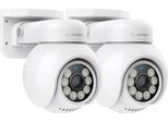 Telecamera Di Sicurezza, Risoluzione 4K, Audio Bidirezionale, 2 Pezzi Di Telecamera