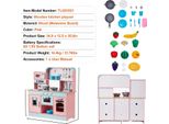 Set Di Giocattoli Da Cucina, Luci E Suoni Realistici, Contiene 24 Accessori, Rosa