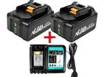 Batteria Di Ricambio, Alta Capacità 9000Mah, Compatibile Con Diversi Utensili Elettrici, 2P 6.0 E 3A