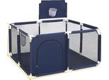 Parco Giochi, Design Sicuro, Facile Da Montare, Quadrato Blu