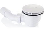HÜPpe Easystep Garniture DéCoulement, Hauteur De Construction 90Mm, Capuchon DéCoulement Carré, Pour Receveur De Douche Easystep, Blanc, 215481S55, 215481S55