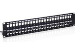 Equip 769349 Pannello Patch Keystone Cat.6A 48 Porte Nero