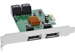 Inline® 76617C Scheda D'interfaccia, 4X Sata 6Gb/S, Con 4X Sata + 2X Esata, Pcie 2.0 (Pci-Express)