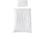 Roba Biancheria Da Letto 2 Pezzi, Collezione 'Little Stars', Biancheria Da Letto Per Bambini 100X135 Cm, 100% Cotone