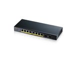 Zyxel GS1900-10HP V2 10-Port Desktop Gigabit Web Smart Poe Switch, 8X Gigabit Poe RJ45, 2X Sfp, 70W Poe Budget, Fanless