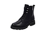 SchnüRstiefelette Remonte "Remonte Stiefelette Glattleder", Damen, Gr. 37, Schwarz, Schwarz, Glattleder, Schuhe SchnüRstiefelette