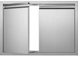 Porta Di Accesso Al Barbecue Vevor, 762 X 532 X 45 Mm, Doppia Porta Per Cucina Esterna, Porta A Incasso In Acciaio Inox, Porta Verticale A Parete Con Maniglie A Scomparsa, Per Isola Barbecue, Postazione Barbecue, Mobile Esterno, Ecc.