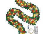 Hengda Ghirlanda Di Natale Ghirlanda Di Abete Artificiale 5M Usb Con Telecomando Ramo Ghirlanda Appeso