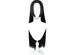 Inf Parrucca Cosplay Nera Lunga Liscia - Ispirata A Boa Hancock, Capelli Sintetici Termoresistenti
