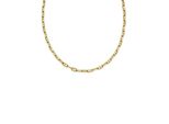 Gliederkette Fossil "Schmuck Geschenk Messing Halsschmuck Heritage D-LINK", Gold (Gelbgoldfarben), Halsketten, Damen, Messing, L: 42,5 B: 3,5Mm, Gliederkette, B:3,5Mm