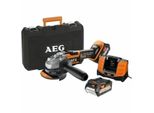 Aeg Smerigliatrice Senza Spazzole 18V 125Mm Bews 18-125BL-502C - 2 Batterie 5,0Ah- 1 Caricatore