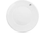 Piatto In Ceramica 12 Cm - Design Bianco Con Motivo Cuore, Lavabile In Lavastoviglie