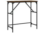 Tavolo Consolle Rovere Fumé 75X32X75 Cm Materiale A Base Di Legno