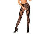 Obsessive - S336 Ouvert Collant - Nero