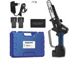 Mini Motosega, Prestazioni Di Taglio Efficienti, Design Facile Da Usare, CS-1S Blu, Due Batterie, Motosega Elettrica