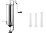 Insaccatrice Per Salsicce, Acciaio Inox, 3 Tubi Di Riempimento, 3 Litri