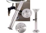 Gambe Del Tavolo Regolabili, Portata 25 Kg, Altezza Regolabile Da 56,5 Cm A 72 Cm, Materiale Alluminio + Abs, Peso Netto 2 Kg, Colore Argento