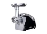 Topmatic MG-1200.3 Tritacarne Elettrico Nero 1200W Acciaio Inox Interruttore Di Sicurezza Inverso