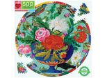 Eeboo Puzzle Rotondo Fiori E Uccelli 500 Pezzi