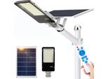 Luce Solare All'aperto 25W, Grande Lampione Solare All'aperto, 805 Lampade Solari A Led Luce Solare Di Rilevamento Crepuscolare 60000Lm IP65 Lampade Da Giardino Per L'esterno