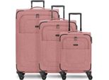 Redolz Carrello Essentials 12 Trolley-Set 3 -Pezzi Rose Rosa Antico