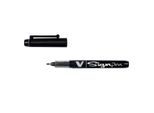 Pilot Penna A Punta In Fibra V Sign Pen, Nero, Larghezza Linea: 0,6 Mm