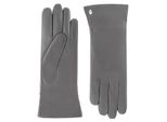 Roeckl Handschuhe - Handschuhe Regina aus Leder - Gr. 7 - in Grau - für Damen
