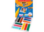 Penne Con Punta In Fibra Bic Kids Visa, Confezione Da 144 Classi