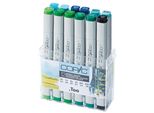 Set Di 12 Colori Ambientali Per Pennarelli Copic Profi