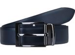 Lloyd Pelle Cintura 2 In 1 Reversible Belt W115 Black / Blue Nero