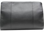 Esquire Pelle Borsa Per Utensili Spa Toiletry Bag Black Nero