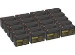 20X Kung Long Vds WP7,2-12A F2, 12V, 7,2 Ah Batteria Agm Al Piombo 6,3Mm Faston