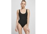 Urban Classics Donna Corpo A Costine Lucide Nero - 5XL