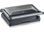 Severin Kg 2394, Nero, Grigio, Metallizzato, Acciaio Inox, Rettangolare, Griglia, 230 X 145 Mm, Cerniera