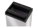 Hailo 0840-121 Cestino Big-Box Swing L - 35 L, Argento