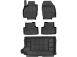 Set Di Tappetini E Fodere Per Il Bagagliaio Omac Per Vw T-Cross 2018-2025 In Gomma Nera 5X