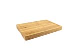 Tagliere In Bambù Con Scanalatura Per Il Succo - 39 X 28 X 4 Cm - Tagliere In Legno Sostenibile Per Verdure, Frutta E Carne - Marrone Chiaro